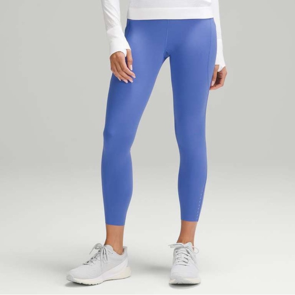 NEW Lululemon Swift Speed High‎ Rise 21” Leggings in Wild Indigo, size 4